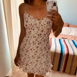 Reformation Esther floral mini dress